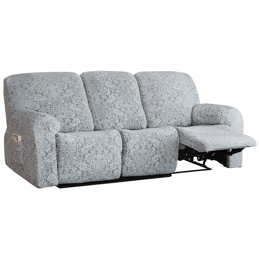 Jacquard Dustproof Stretchable Recliner Cover With L shape Covers  REC REC