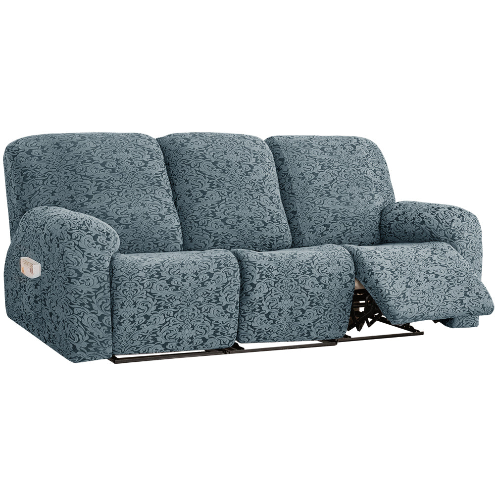 Jacquard Dustproof Stretchable Recliner Cover With L shape Covers  REC REC