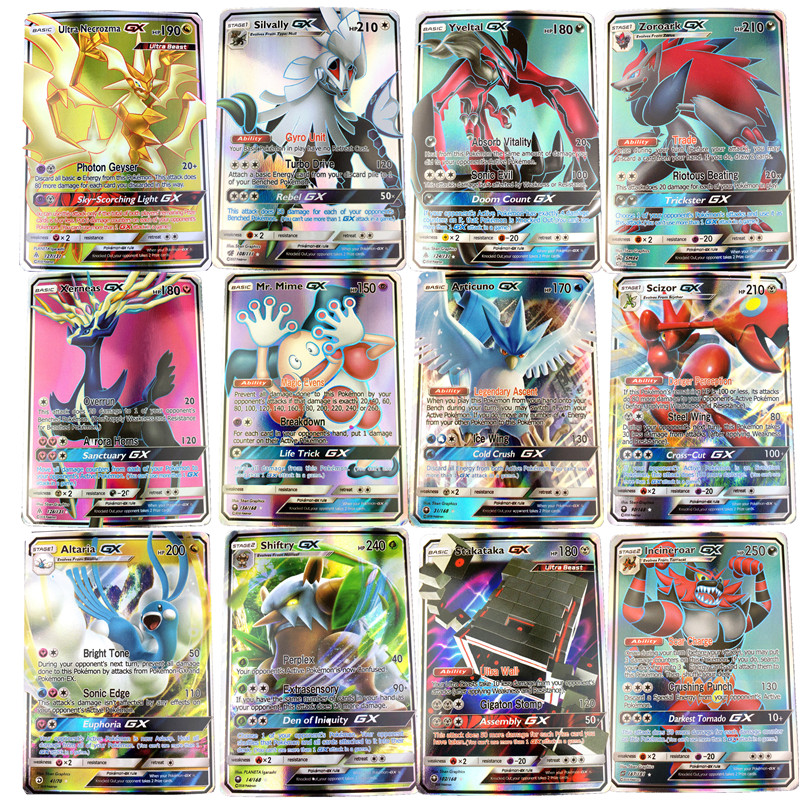 Pokemon Card Collection 60200pcs English Tag Team Gx Ex Mega Pikachu Toys Unique Kids Gift No Repeat - 8