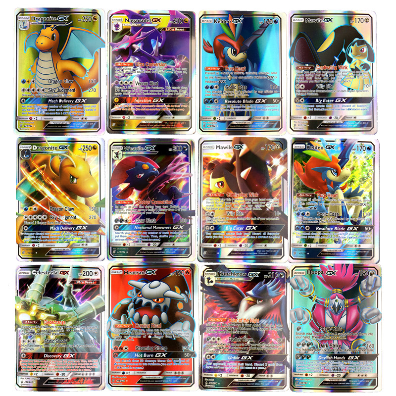 Pokemon Card Collection 60200pcs English Tag Team Gx Ex Mega Pikachu Toys Unique Kids Gift No Repeat - 6