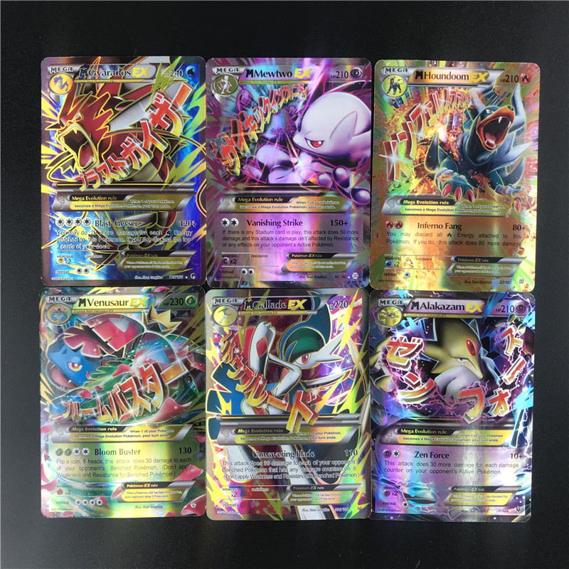 Pokemon Card Collection 60200pcs English Tag Team Gx Ex Mega Pikachu Toys Unique Kids Gift No Repeat - 11