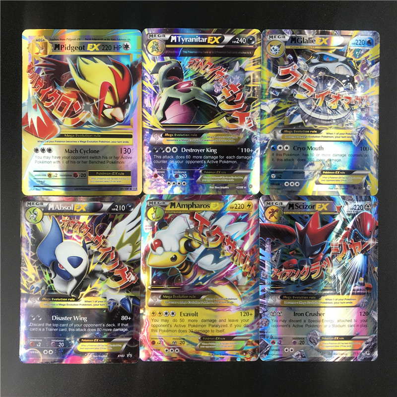 Pokemon Card Collection 60200pcs English Tag Team Gx Ex Mega Pikachu Toys Unique Kids Gift No Repeat - 12
