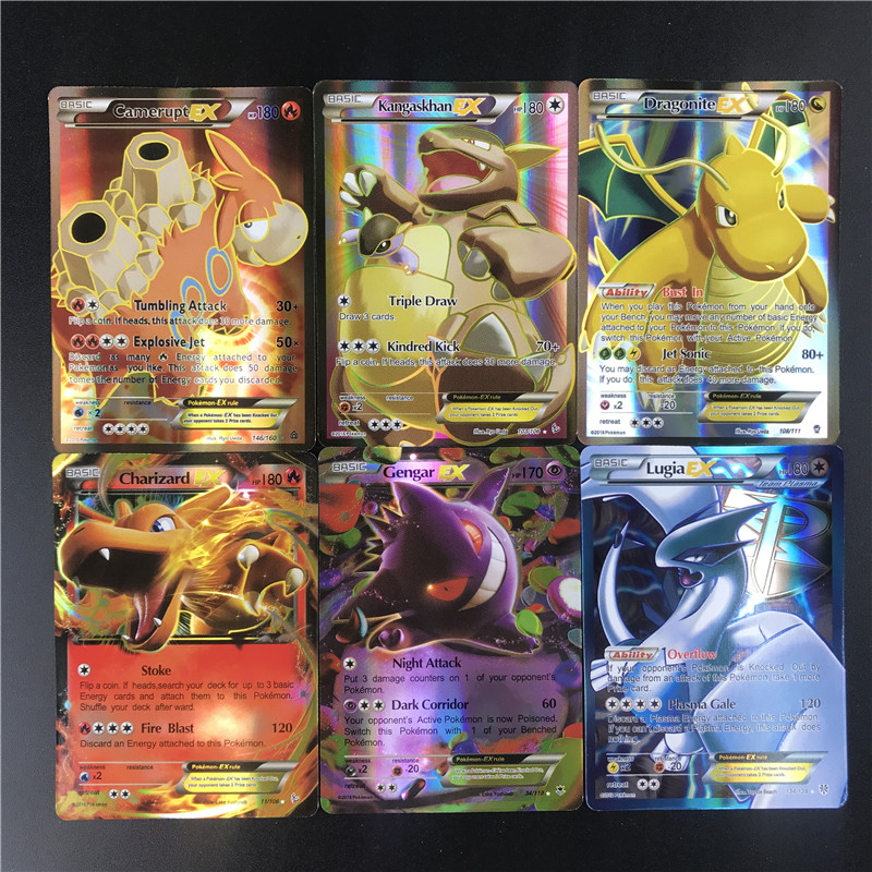 Pokemon Card Collection 60200pcs English Tag Team Gx Ex Mega Pikachu Toys Unique Kids Gift No Repeat - 14