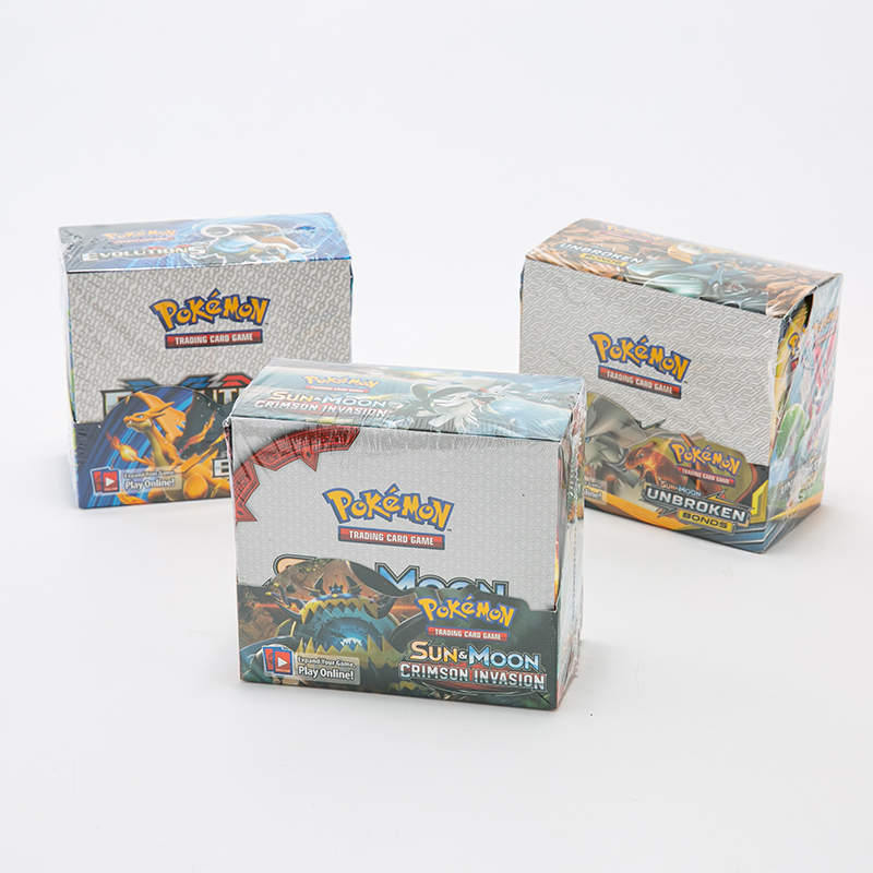 Pokemon Sun Moon Evolutions 324pcs Dragon Gx Ex Booster Box Collectible Trading Card Game - 3