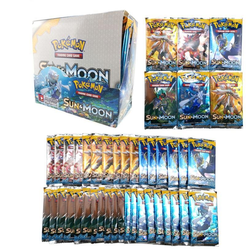 Pokemon Tcg Sun Moon Edition Game Battle Cards 324pcs Set Kids Collectible Toy 36 Cards Per Box - 1