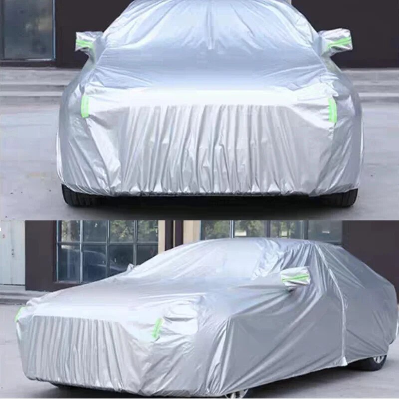 All Seasons Full Car Cover Outdoor Indoor UV Protection Sunscreen Heat Protection Dustproof Scratch-Resistant Sedan Suit
