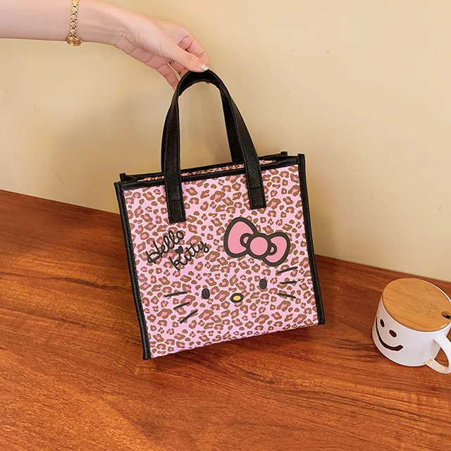 Kawaii Sanrio Hello Kitty Cartoon Cute Women's Bag Handbag Shoulder Bag Makeup Bag Handbag Large Capacity Tote Bag
