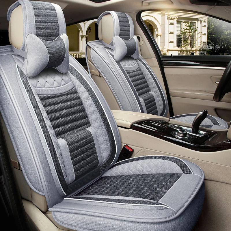 For 2021 Ford Edge Seat cushion PLUS elite linen car seat cushion four seasons universal seat cover