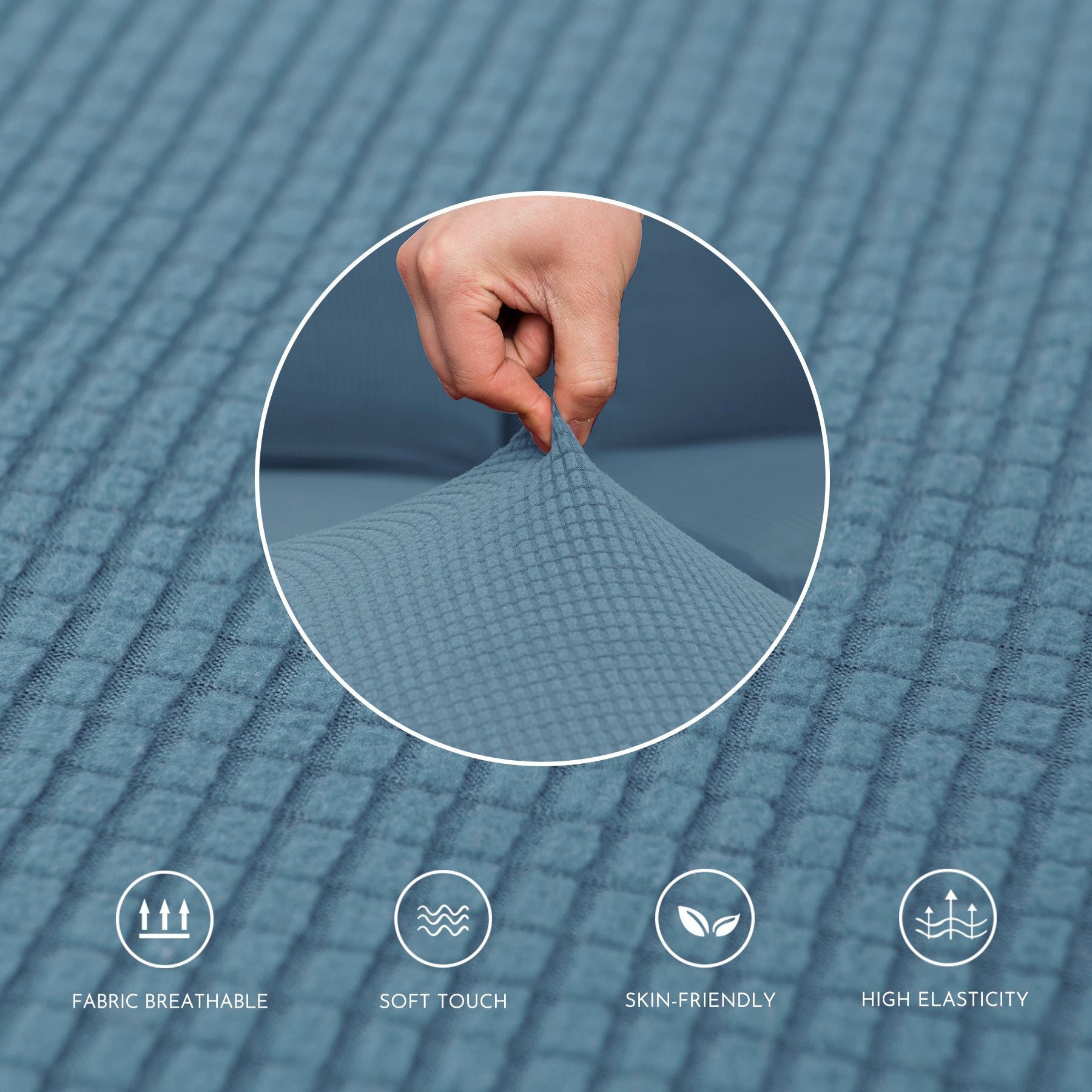 Leroy Plaid Stretch Sofa Slipcover