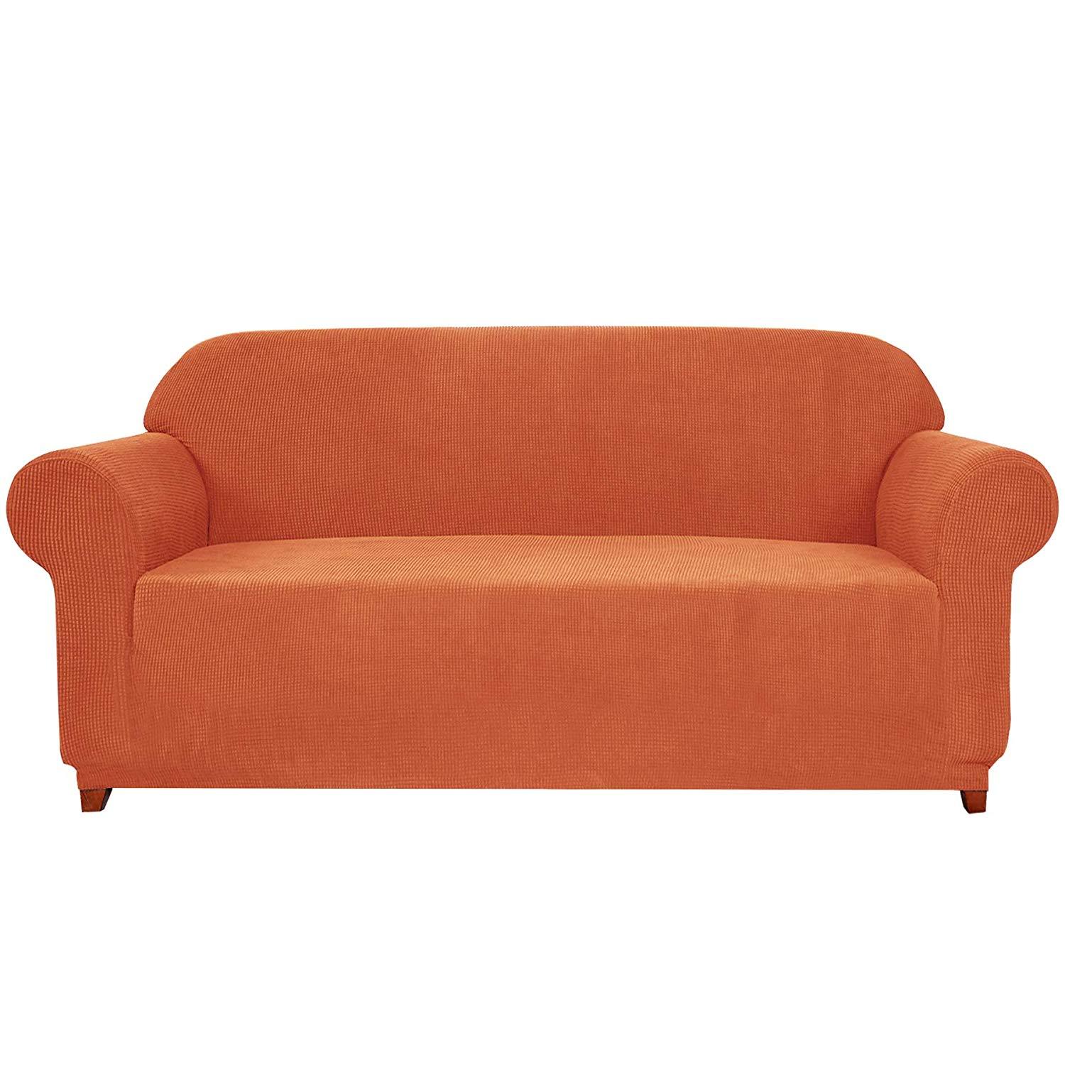 Leroy Plaid Stretch Sofa Slipcover