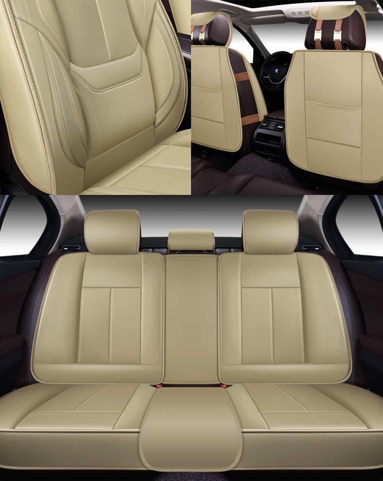 Custom Leather Seat Covers Compatible with Hyundai Santa Fe 2013-2023 (Full Set)