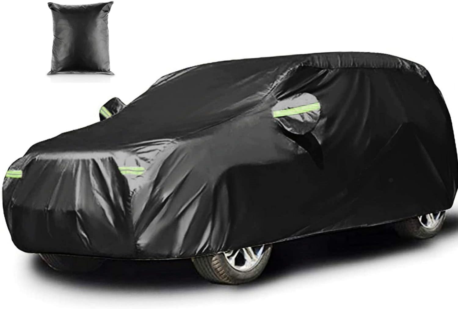 Car Cover Waterproof All Weather for Automobiles Heavy Duty Full Exterior Covers Fit Sedan Dodge Charger, Chrysler 300, Hyundai Genesis, Ford Taurus, Buick Lacrosse, Mercedes Benz S-Class (194"-208")