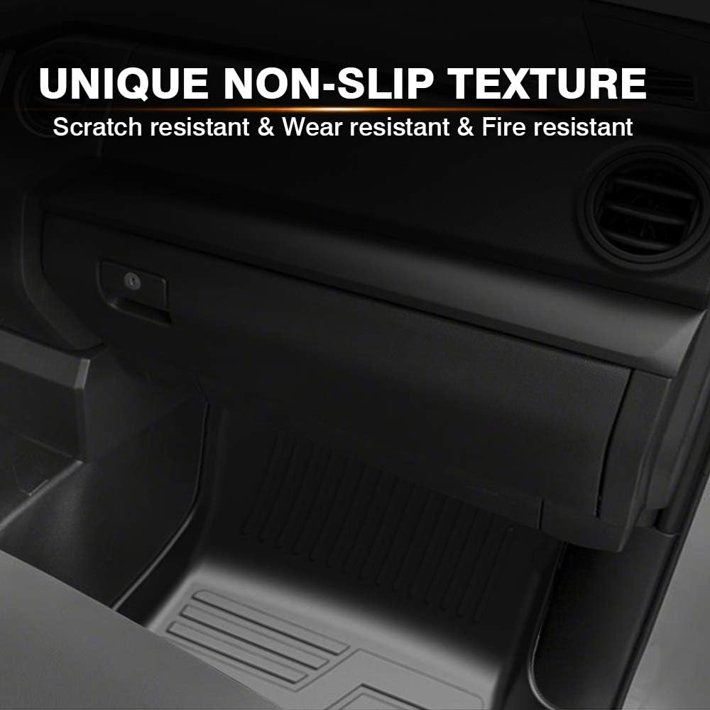 Custom Fit Floor Mats for Ford Escape 2022 2021 2020 No-Hybird (NOT Fit Hybrid Models) Floor Liner All Weather Car Mats 1st & 2nd Row Liners Full Set Black Non-Slip