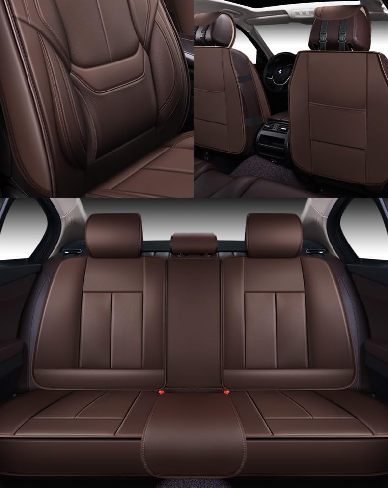 Custom Leather Seat Covers Compatible with Hyundai Santa Fe 2013-2023 (Full Set)
