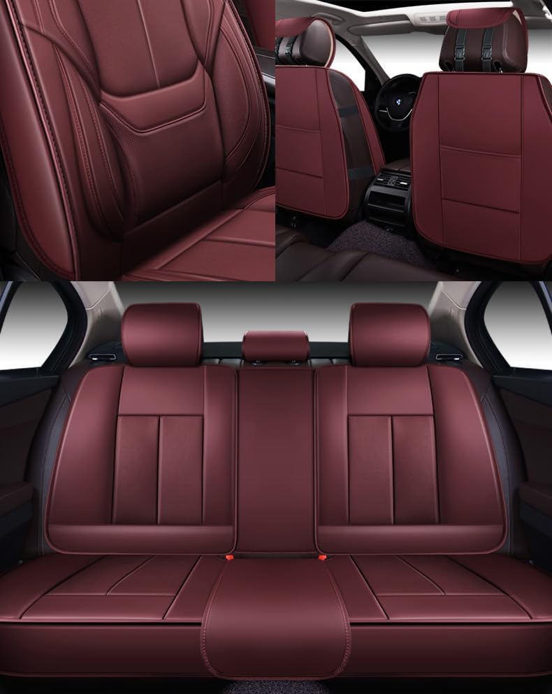 Custom Leather Seat Covers Compatible with Hyundai Santa Fe 2013-2023 (Full Set)