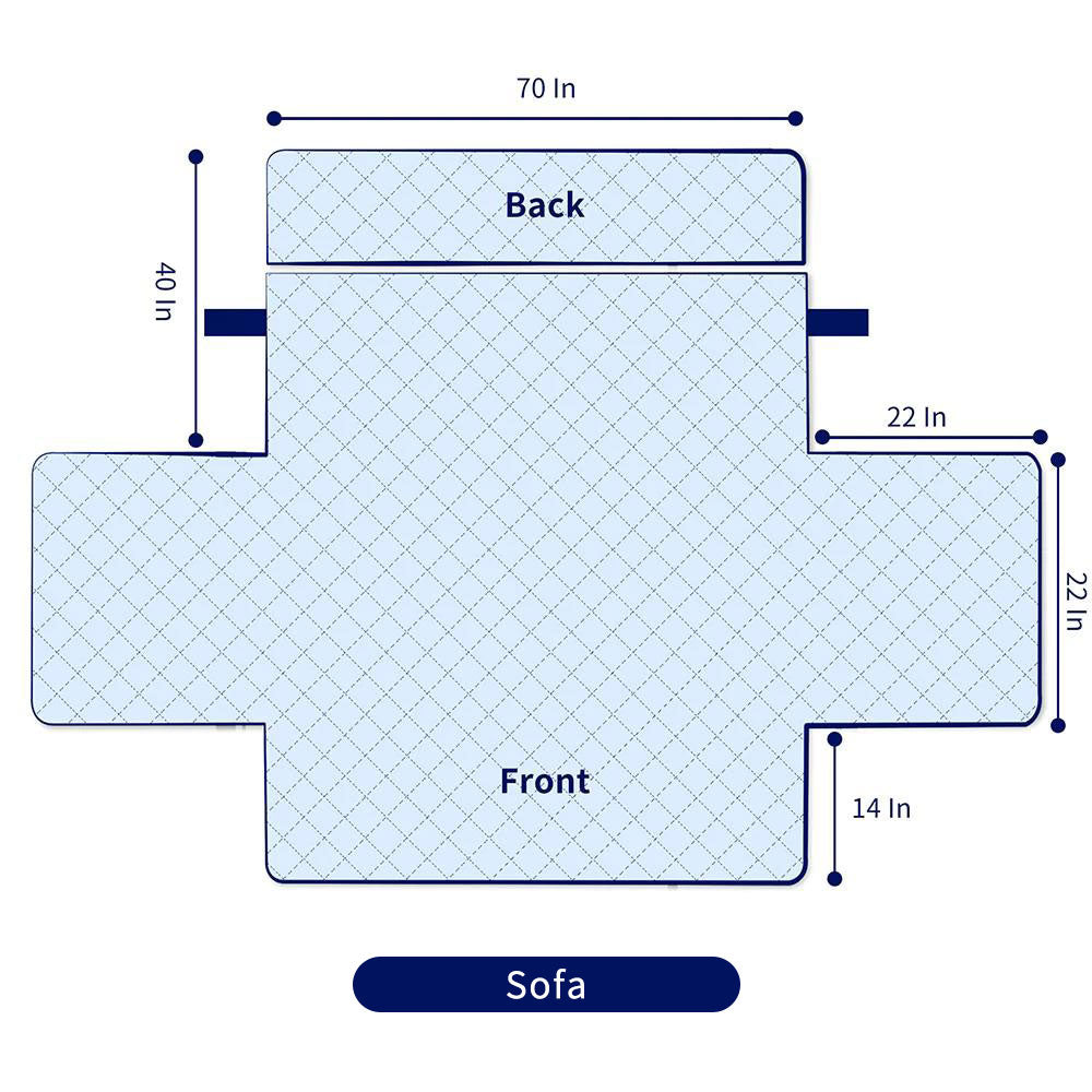 Connor Reversible Sofa Slipcover With Pockets