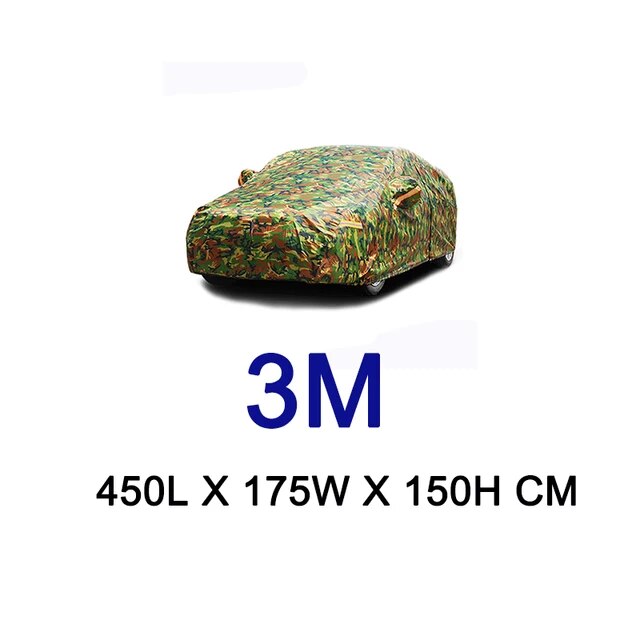 Kayme Waterproof Camouflage Car Covers Outdoor Sun Protection Cover For Car Reflector Dust Rain Snow Protective