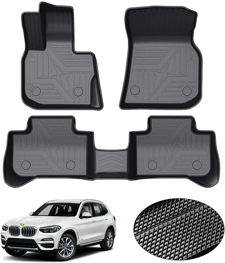 Custom Fit Floor Mats for Ford Escape 2022 2021 2020 No-Hybird (NOT Fit Hybrid Models) Floor Liner All Weather Car Mats 1st & 2nd Row Liners Full Set Black Non-Slip