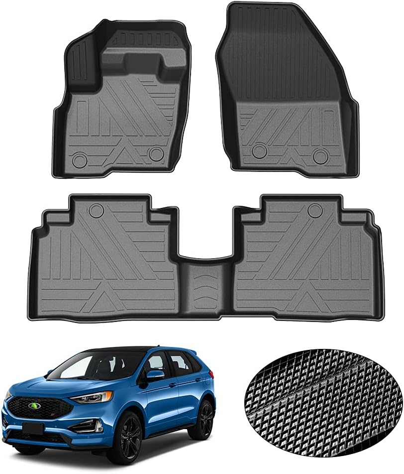 Custom Fit Floor Mats for Ford Escape 2022 2021 2020 No-Hybird (NOT Fit Hybrid Models) Floor Liner All Weather Car Mats 1st & 2nd Row Liners Full Set Black Non-Slip