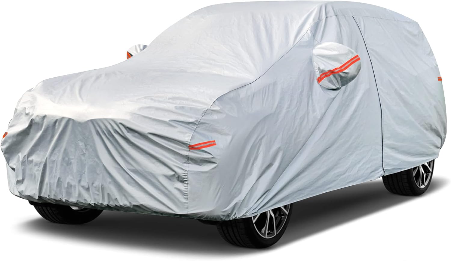Car Cover Waterproof All Weather for Automobiles, Outdoor Full Cover Rain Sun UV Protection with Zipper Cotton, Size A2 3XL Universal Fit for Sedan (186-193 inch)