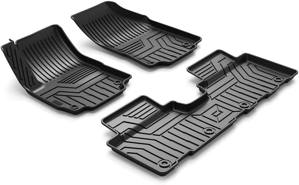 Custom Fit Floor Mats for Ford Escape 2022 2021 2020 No-Hybird (NOT Fit Hybrid Models) Floor Liner All Weather Car Mats 1st & 2nd Row Liners Full Set Black Non-Slip