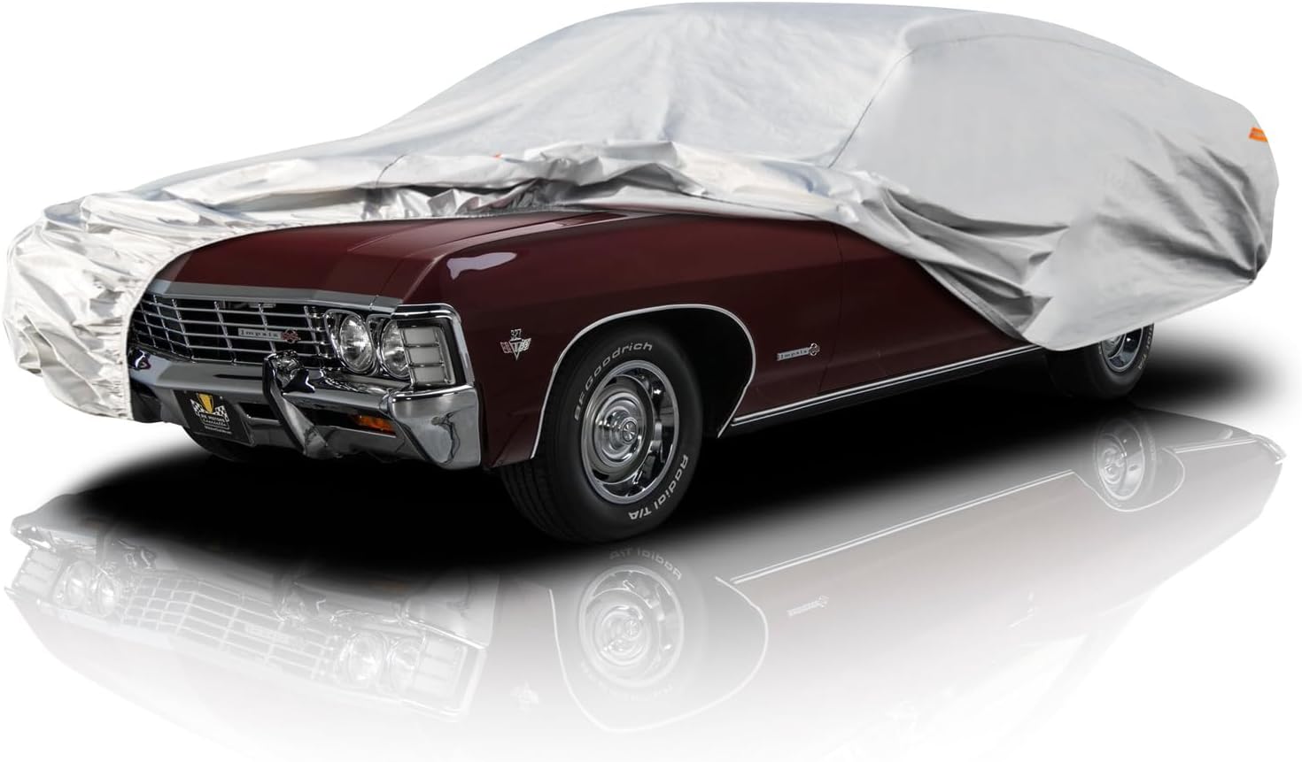 Car Cover Waterproof All Weather for Automobiles, Outdoor Full Cover Rain Sun UV Protection with Zipper Cotton, Size A2 3XL Universal Fit for Sedan (186-193 inch)