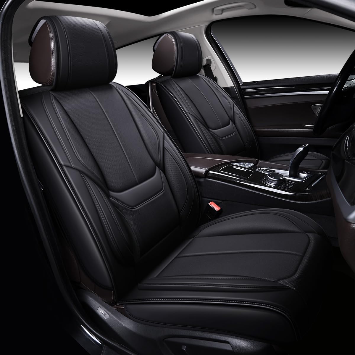 Custom Leather Seat Covers Compatible with Hyundai Santa Fe 2013-2023 (Full Set)