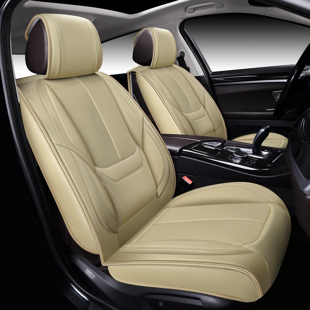 Custom Leather Seat Covers Compatible with Hyundai Santa Fe 2013-2023 (Full Set)