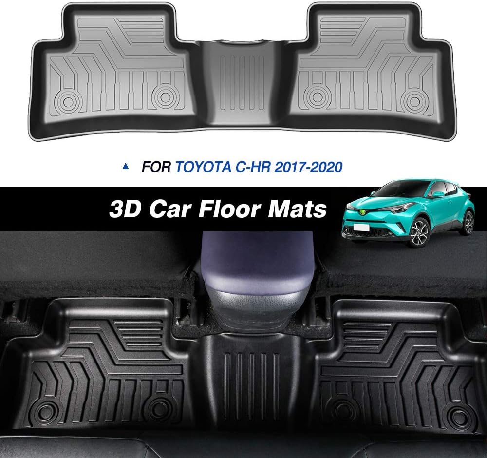 Custom Fit Floor Mats for Ford Escape 2022 2021 2020 No-Hybird (NOT Fit Hybrid Models) Floor Liner All Weather Car Mats 1st & 2nd Row Liners Full Set Black Non-Slip