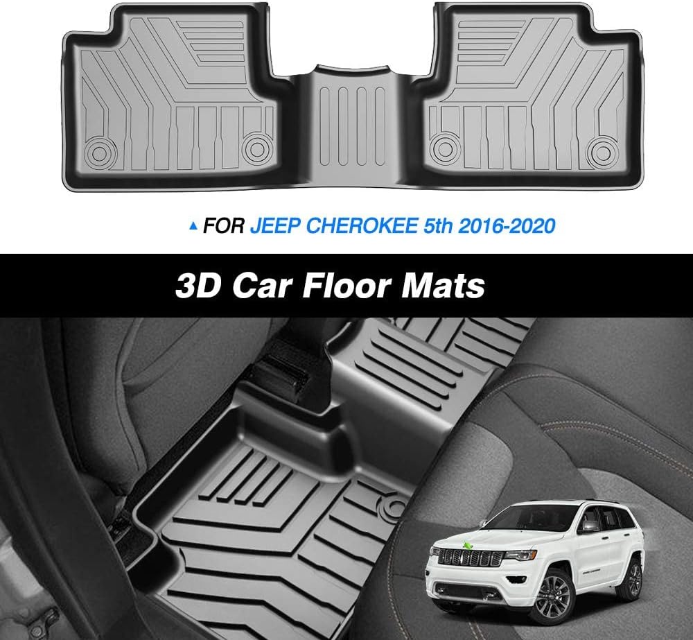 Custom Fit Floor Mats for Ford Escape 2022 2021 2020 No-Hybird (NOT Fit Hybrid Models) Floor Liner All Weather Car Mats 1st & 2nd Row Liners Full Set Black Non-Slip