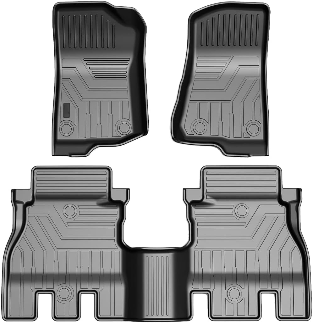 Custom Fit Floor Mats for Ford Escape 2022 2021 2020 No-Hybird (NOT Fit Hybrid Models) Floor Liner All Weather Car Mats 1st & 2nd Row Liners Full Set Black Non-Slip