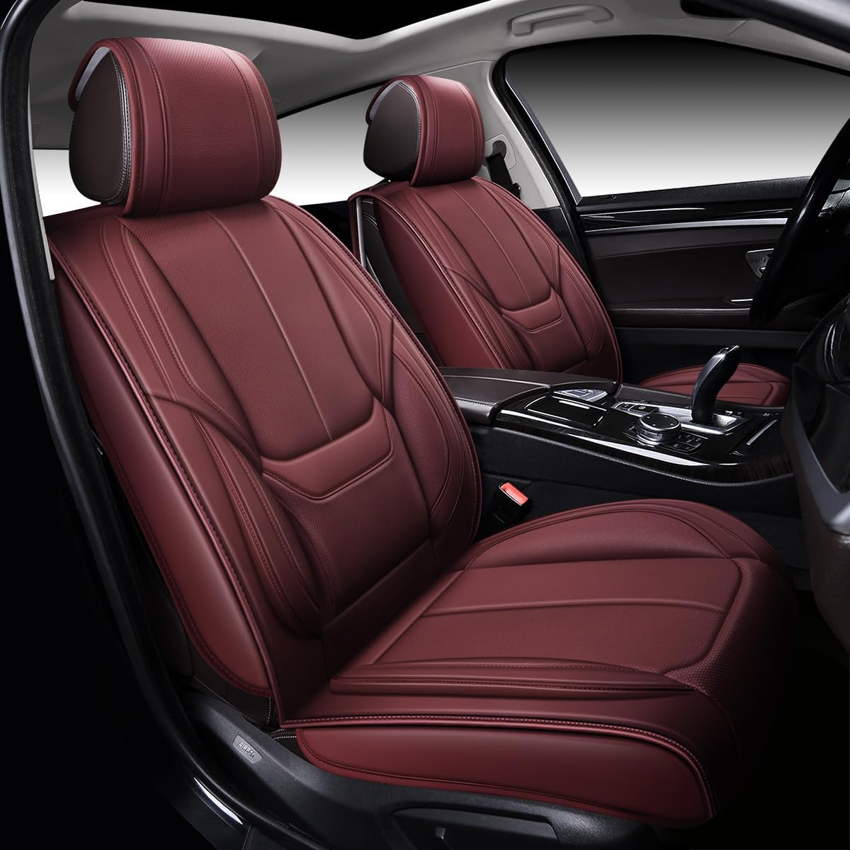 Custom Leather Seat Covers Compatible with Hyundai Santa Fe 2013-2023 (Full Set)