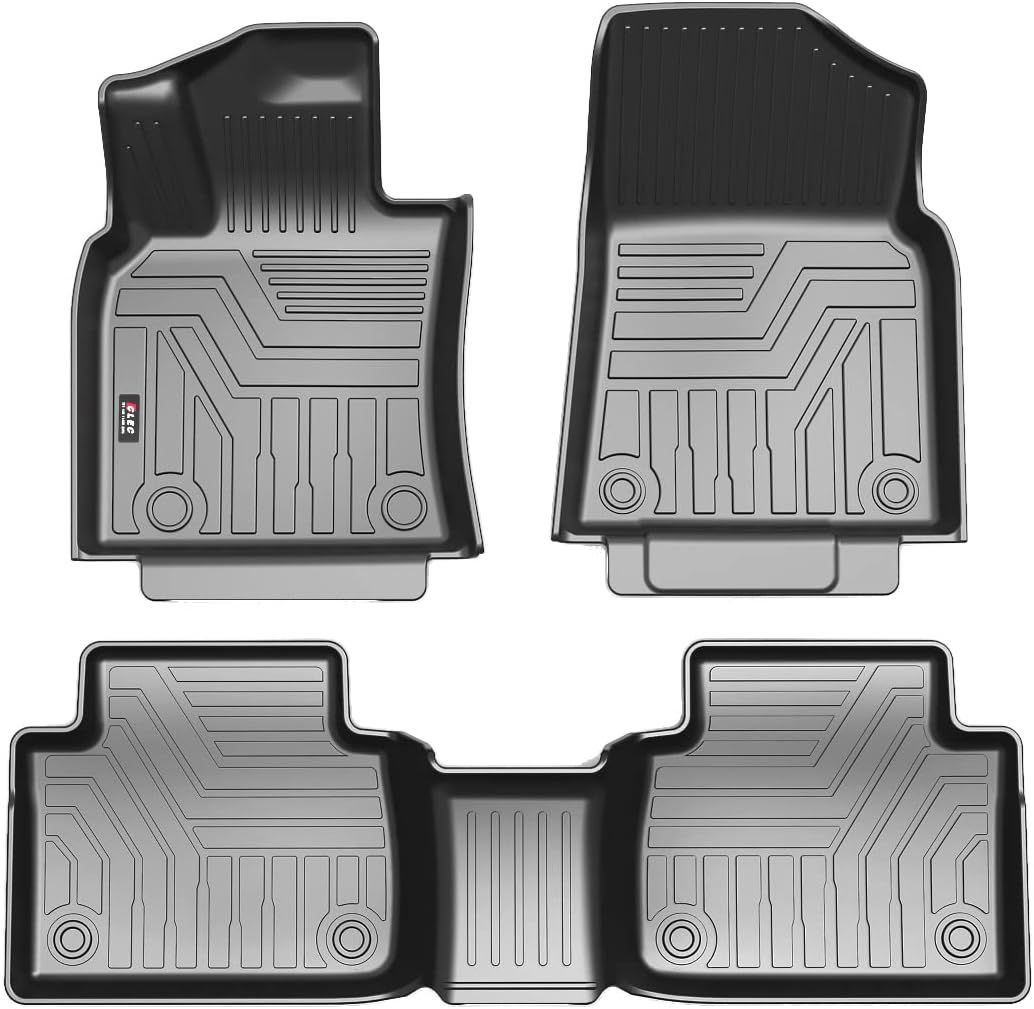 Custom Fit Floor Mats for Ford Escape 2022 2021 2020 No-Hybird (NOT Fit Hybrid Models) Floor Liner All Weather Car Mats 1st & 2nd Row Liners Full Set Black Non-Slip