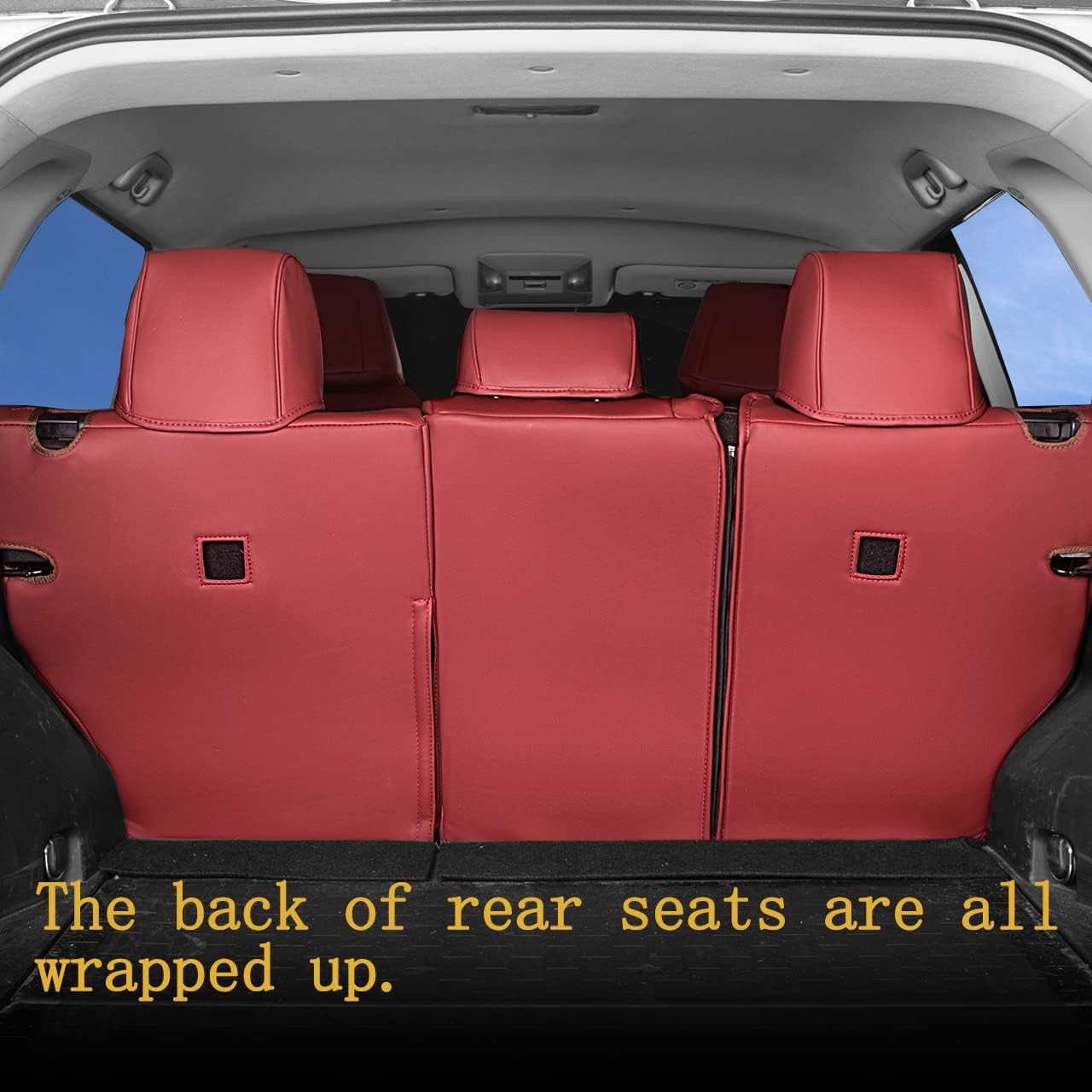 Custom Fit for Toyota RAV4 2013 2014 2015 2016 2017 2018 Car Seat Covers with Waterproof Faux Leather Full Set (Beige, RAV4 2013-2018)