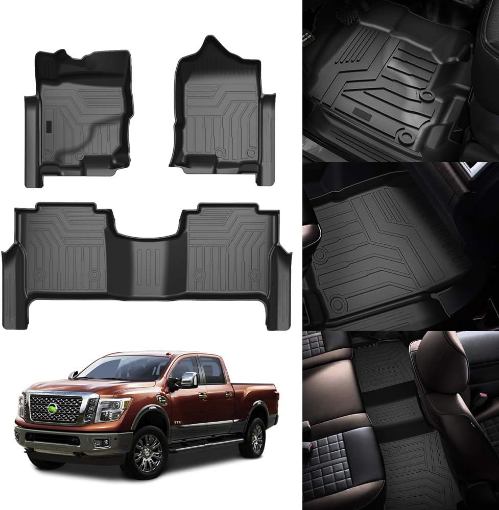 Custom Fit Floor Mats for Ford Escape 2022 2021 2020 No-Hybird (NOT Fit Hybrid Models) Floor Liner All Weather Car Mats 1st & 2nd Row Liners Full Set Black Non-Slip