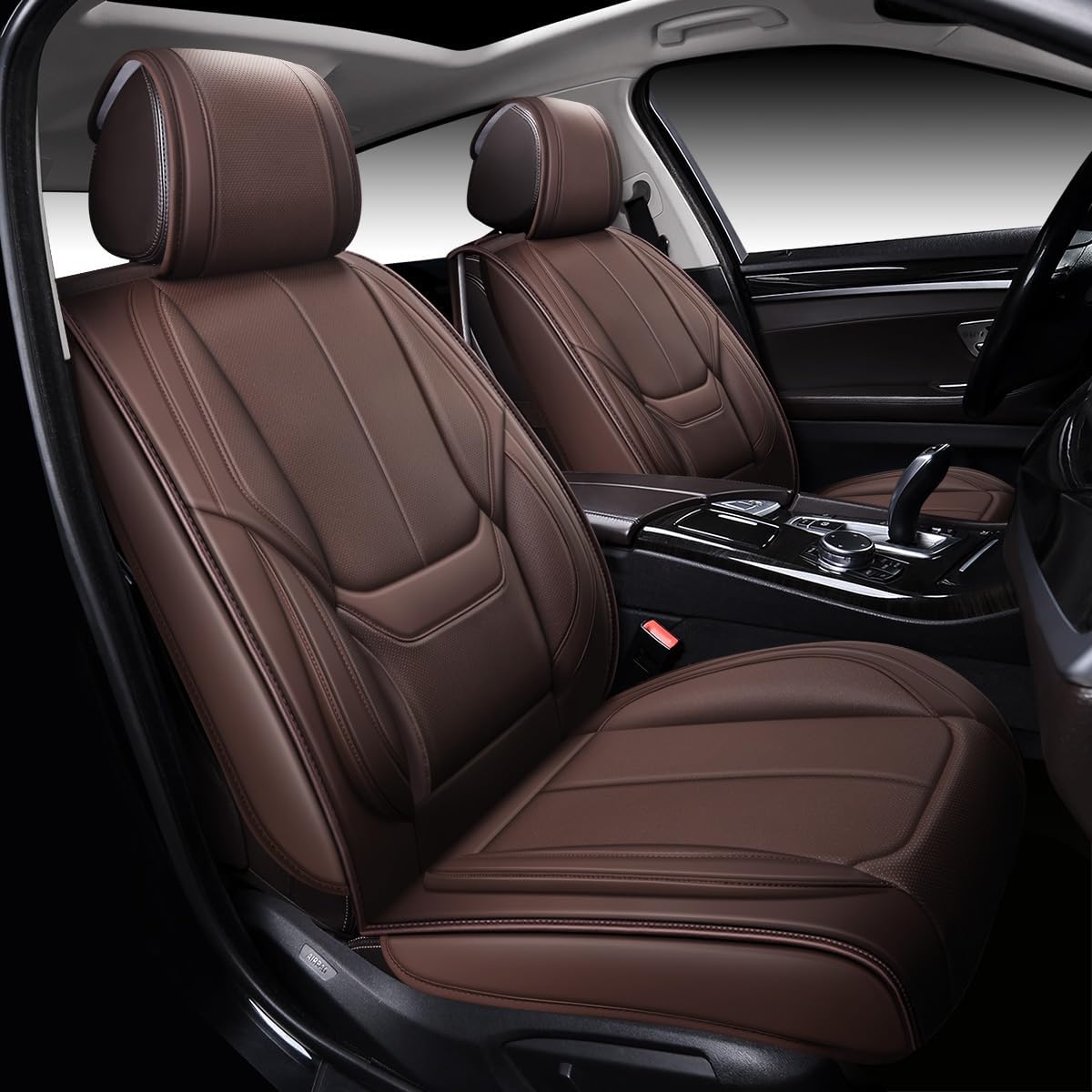 Custom Leather Seat Covers Compatible with Hyundai Santa Fe 2013-2023 (Full Set)