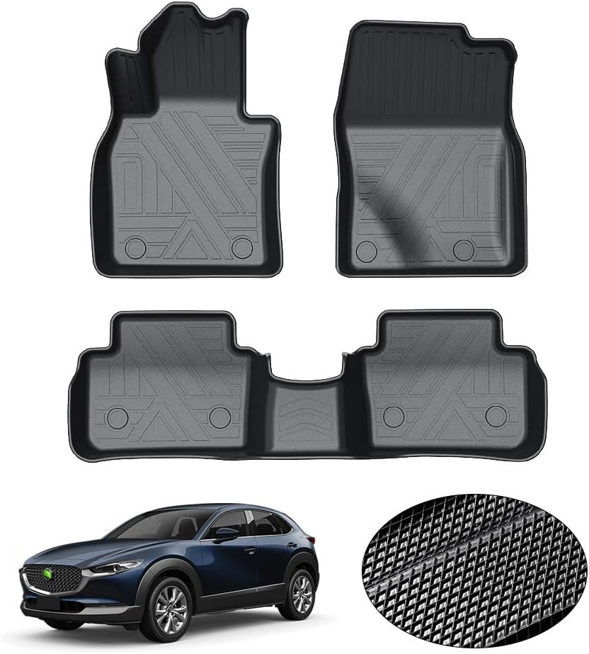 Custom Fit Floor Mats for Ford Escape 2022 2021 2020 No-Hybird (NOT Fit Hybrid Models) Floor Liner All Weather Car Mats 1st & 2nd Row Liners Full Set Black Non-Slip