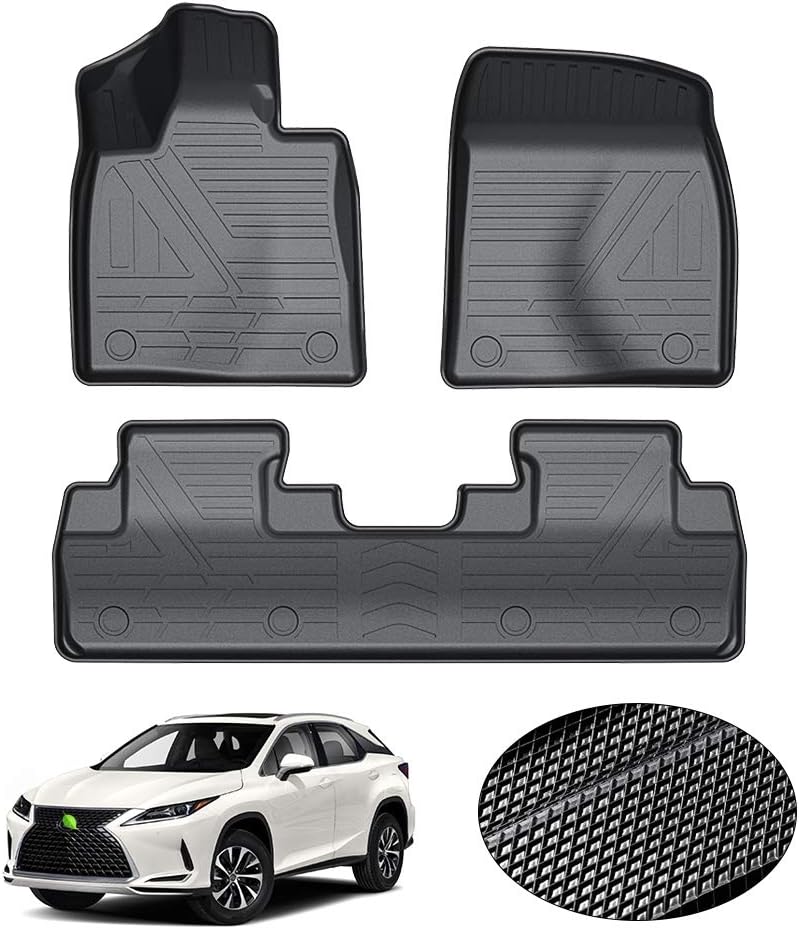 Custom Fit Floor Mats for Ford Escape 2022 2021 2020 No-Hybird (NOT Fit Hybrid Models) Floor Liner All Weather Car Mats 1st & 2nd Row Liners Full Set Black Non-Slip