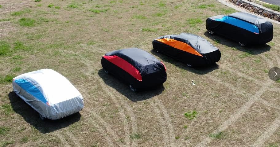 MORNYRAY Waterproof Car Cover All Weather Snowproof UV Protection Windproof Outdoor Full car Cover, Universal Fit for Sedan (Fit Sedan Length 194-206 inch, Blue)