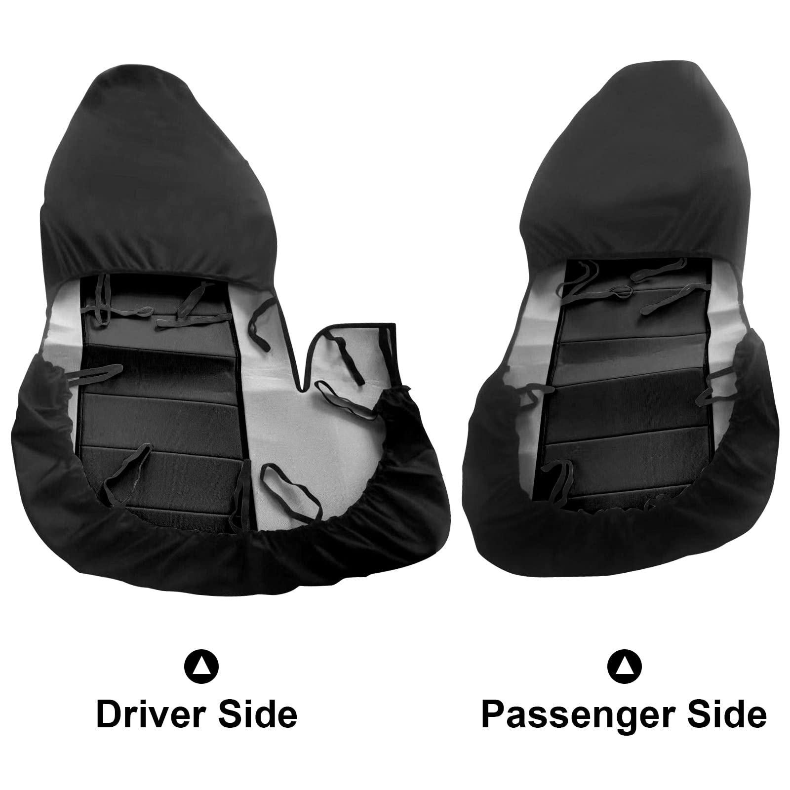 Custom-Fit Front Seat Covers Without Console Replace for 1998-2003 Ford Ranger Pickup 60/40 High Back Seats