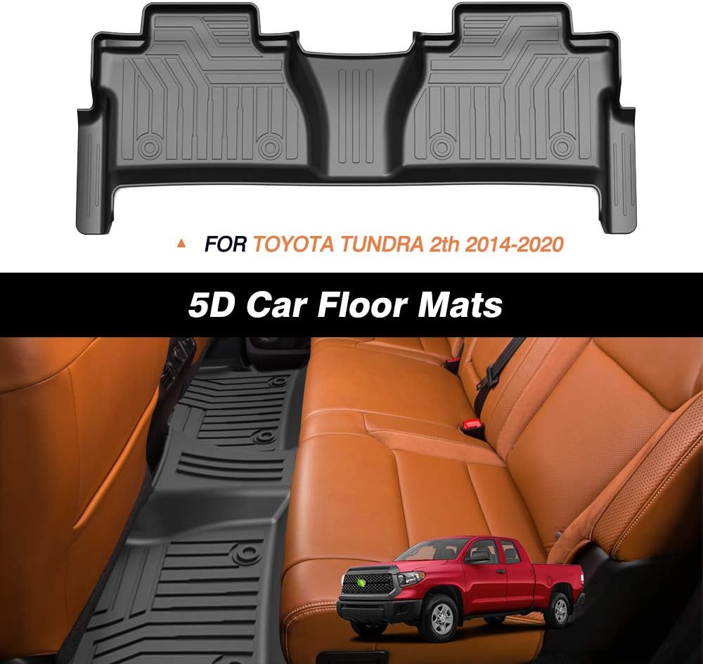 Custom Fit Floor Mats for Ford Escape 2022 2021 2020 No-Hybird (NOT Fit Hybrid Models) Floor Liner All Weather Car Mats 1st & 2nd Row Liners Full Set Black Non-Slip