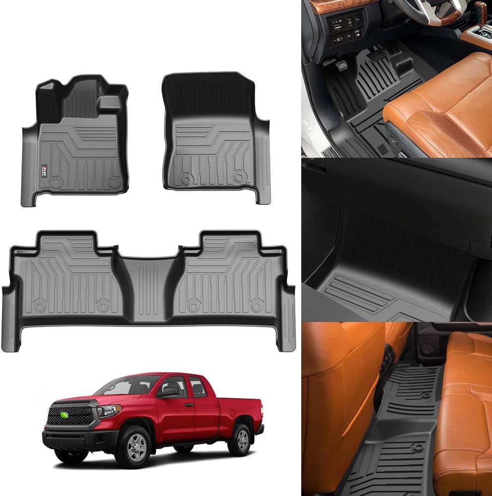 Custom Fit Floor Mats for Ford Escape 2022 2021 2020 No-Hybird (NOT Fit Hybrid Models) Floor Liner All Weather Car Mats 1st & 2nd Row Liners Full Set Black Non-Slip