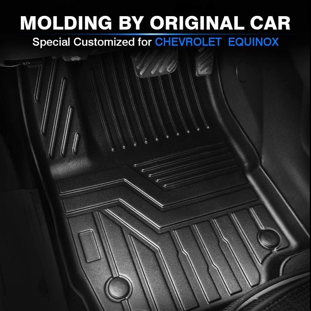 Custom Fit Floor Mats for Ford Escape 2022 2021 2020 No-Hybird (NOT Fit Hybrid Models) Floor Liner All Weather Car Mats 1st & 2nd Row Liners Full Set Black Non-Slip