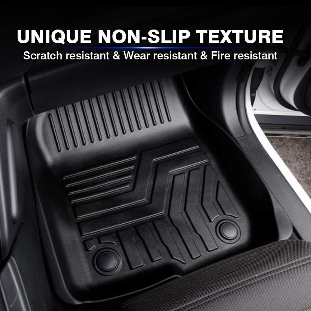 Custom Fit Floor Mats for Ford Escape 2022 2021 2020 No-Hybird (NOT Fit Hybrid Models) Floor Liner All Weather Car Mats 1st & 2nd Row Liners Full Set Black Non-Slip
