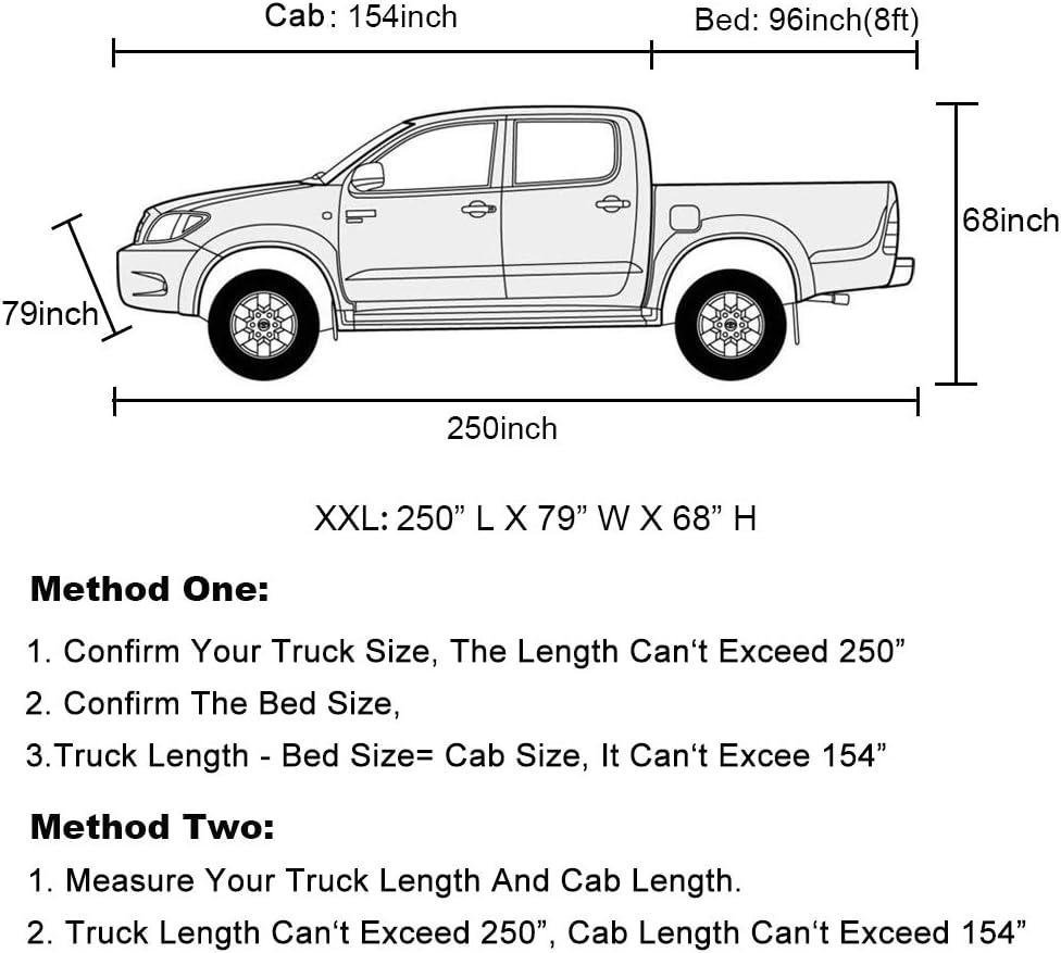 Car Cover Waterproof All Weather for Automobiles, Outdoor Full Cover Rain Sun UV Protection with Zipper Cotton, Size A2 3XL Universal Fit for Sedan (186-193 inch)