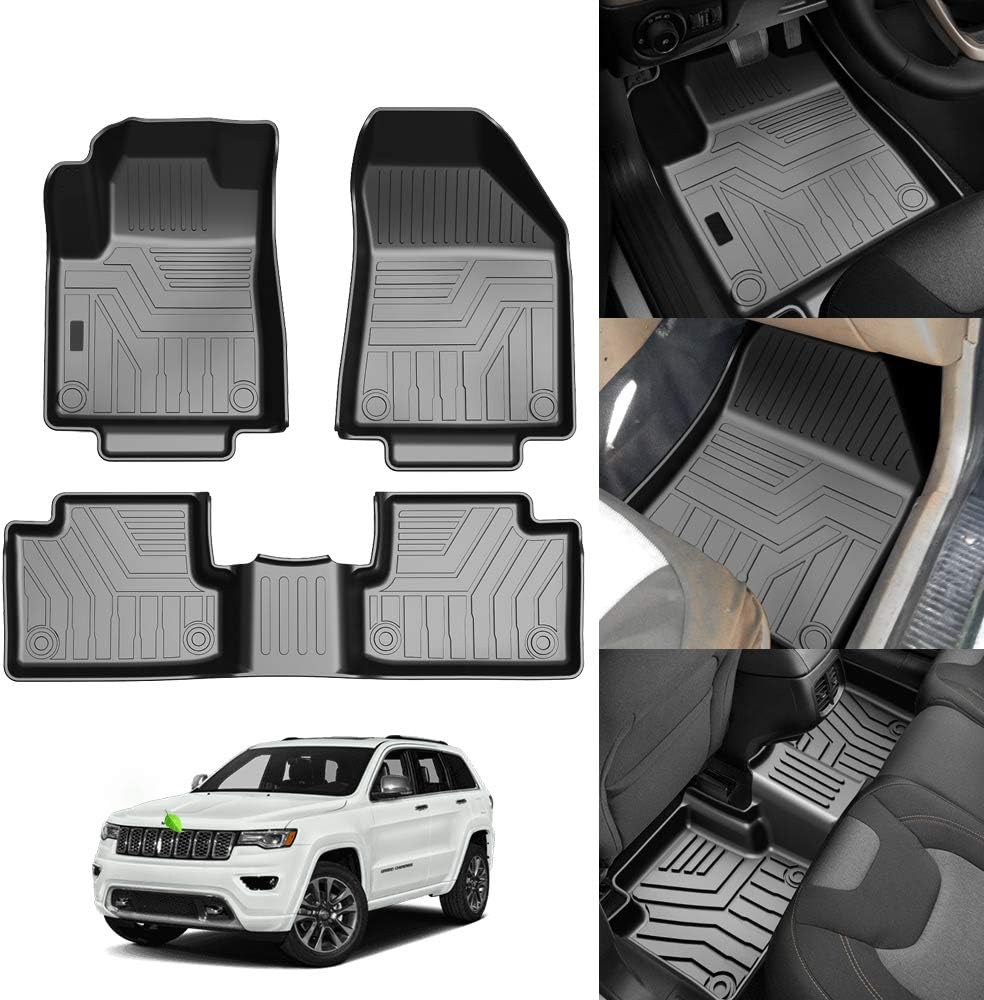 Custom Fit Floor Mats for Ford Escape 2022 2021 2020 No-Hybird (NOT Fit Hybrid Models) Floor Liner All Weather Car Mats 1st & 2nd Row Liners Full Set Black Non-Slip