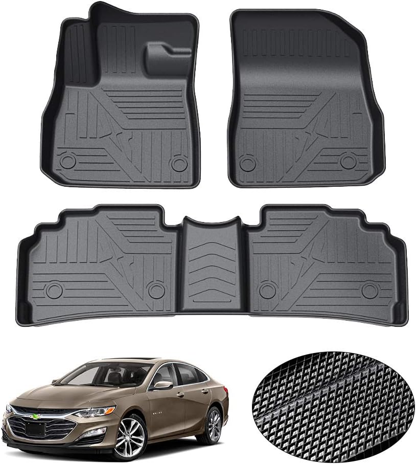 Custom Fit Floor Mats for Ford Escape 2022 2021 2020 No-Hybird (NOT Fit Hybrid Models) Floor Liner All Weather Car Mats 1st & 2nd Row Liners Full Set Black Non-Slip