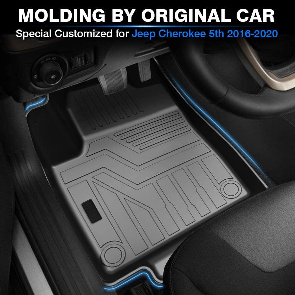 Custom Fit Floor Mats for Ford Escape 2022 2021 2020 No-Hybird (NOT Fit Hybrid Models) Floor Liner All Weather Car Mats 1st & 2nd Row Liners Full Set Black Non-Slip