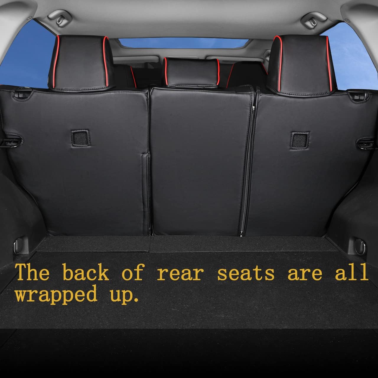 Custom Fit for Toyota RAV4 2013 2014 2015 2016 2017 2018 Car Seat Covers with Waterproof Faux Leather Full Set (Beige, RAV4 2013-2018)