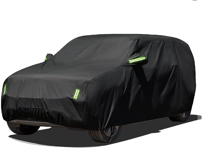 Car Cover Waterproof All Weather for Automobiles Heavy Duty Full Exterior Covers Fit Sedan Dodge Charger, Chrysler 300, Hyundai Genesis, Ford Taurus, Buick Lacrosse, Mercedes Benz S-Class (194"-208")